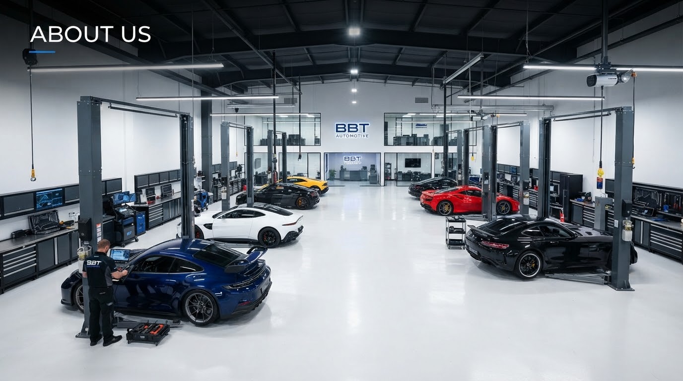 Diagnostic workstations and lifts in the workshop